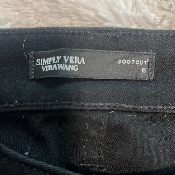Simply Vera Vera Wang Power Stretch Bootcut Black Jeans - Picture 3 of 5